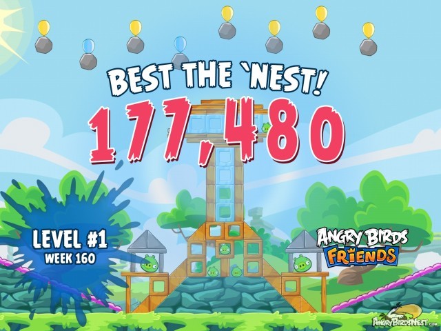 Angry Birds Friends Best the Nest Week 160 Level 1