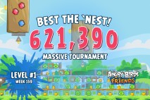 Can you ‘Best the Nest’ in Angry Birds Friends Massive Tournament Week 159 Level 1?
