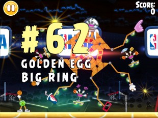Angry Birds Seasons Ham Dunk Golden Egg #62 Walkthrough