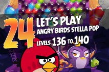 Angry Birds Stella Pop Levels 136 to 140 Walkthroughs