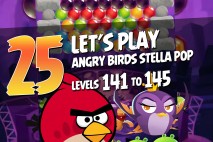 Angry Birds Stella Pop Levels 141 to 145 Walkthroughs