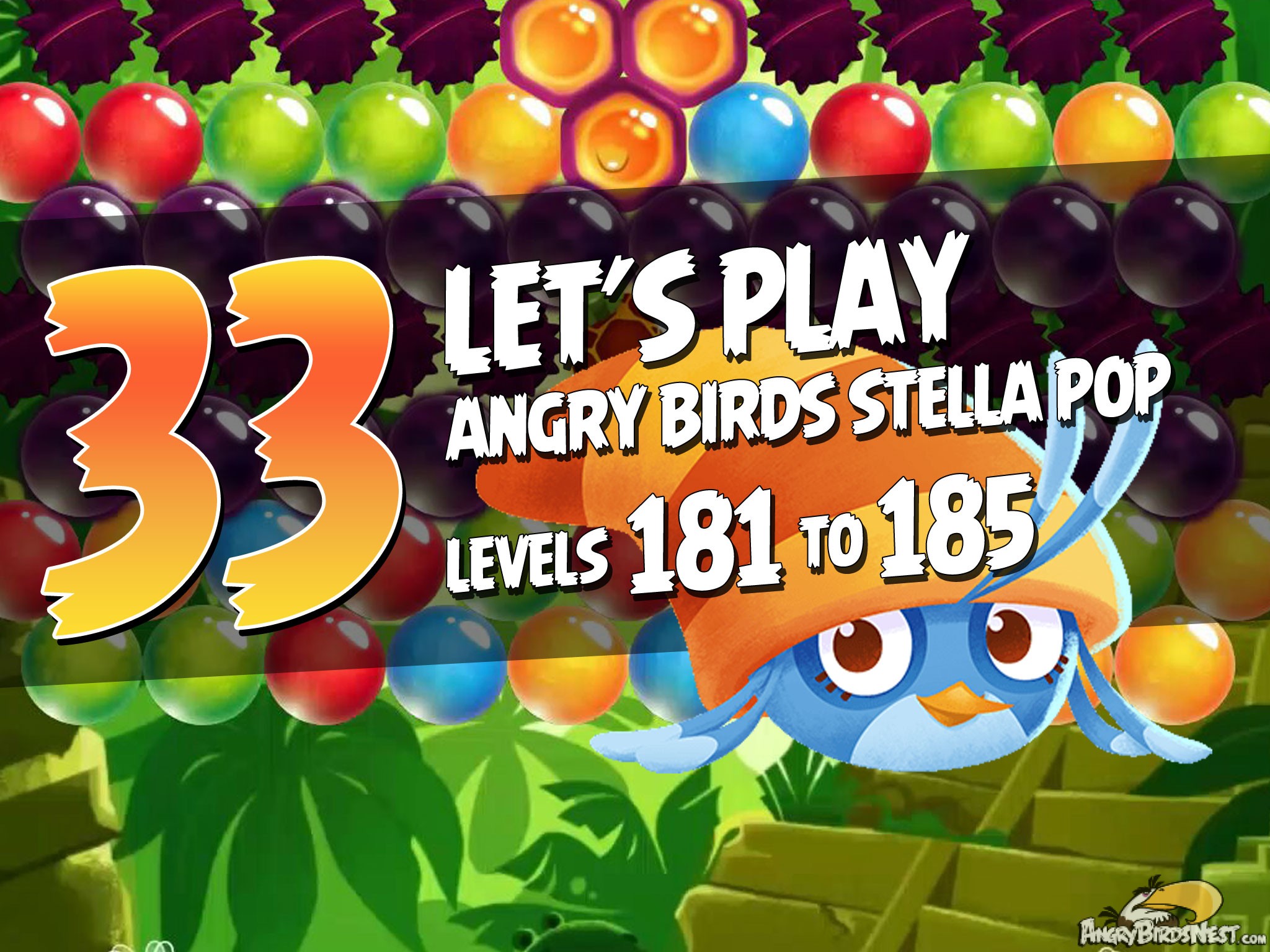 Angry Birds Stella Pop Featured Image Levels 181 thru 185