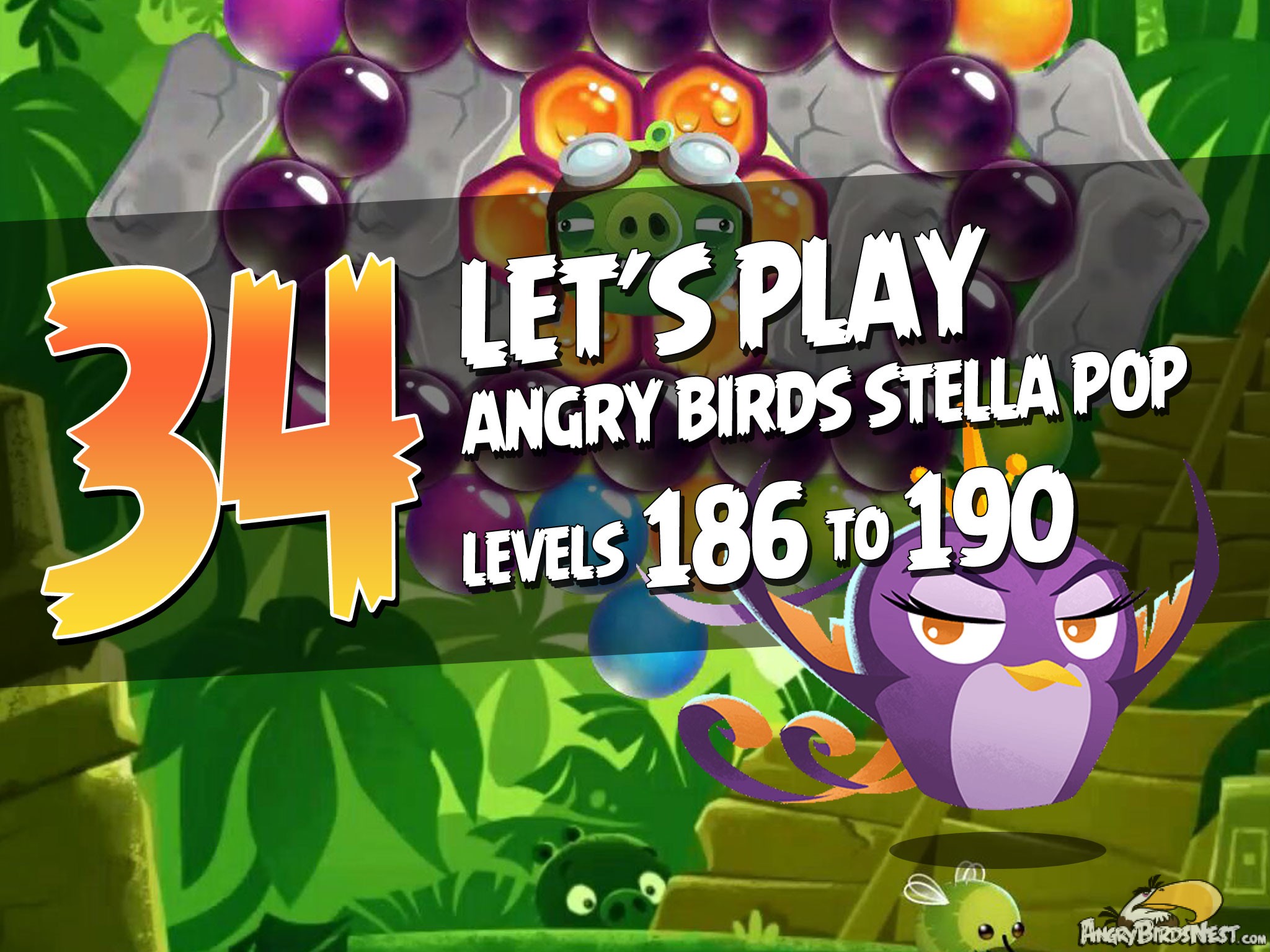 Angry Birds Stella Pop Featured Image Levels 186 thru 190