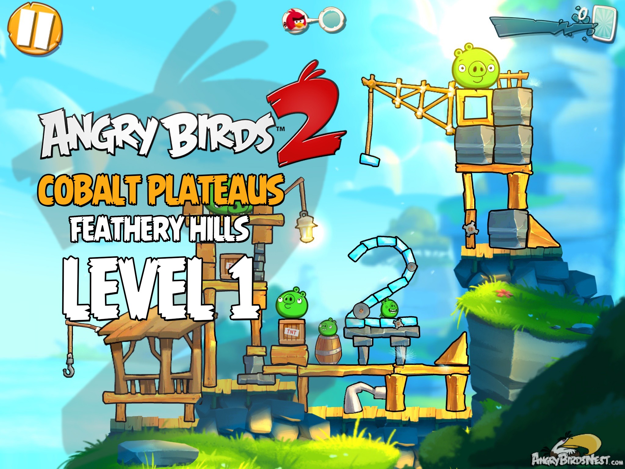Angry Birds 2 Cobalt Plateaus Feathery Hills Level 1