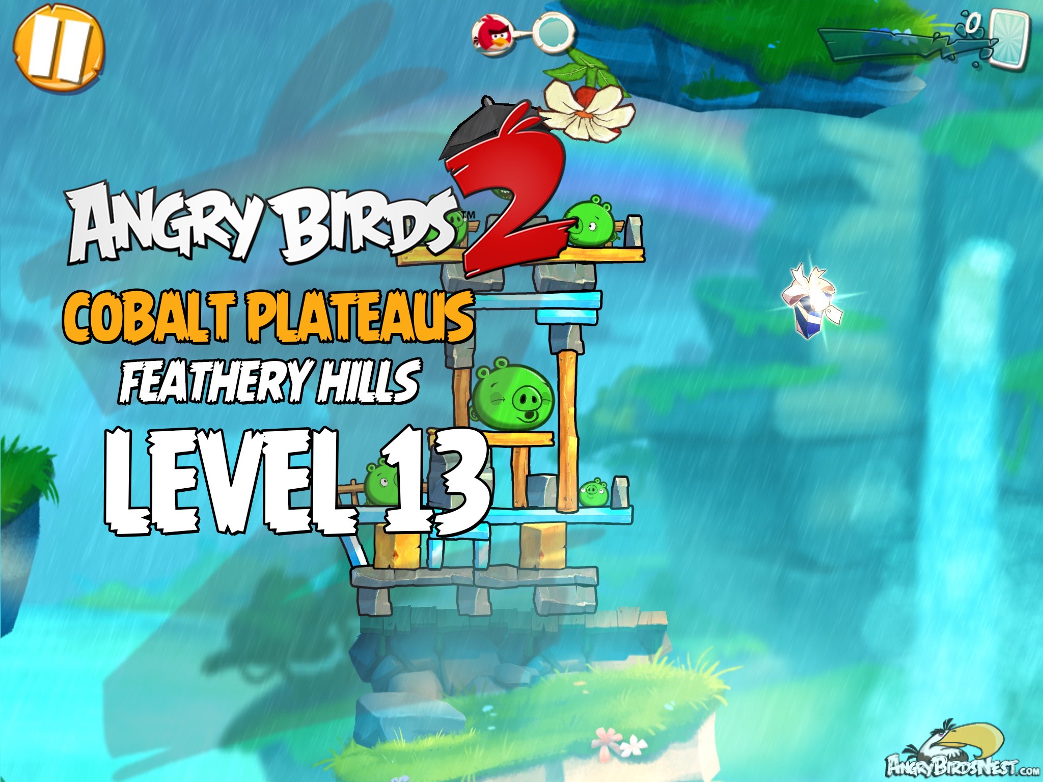 Angry Birds 2 Cobalt Plateaus Feathery Hills Level 13