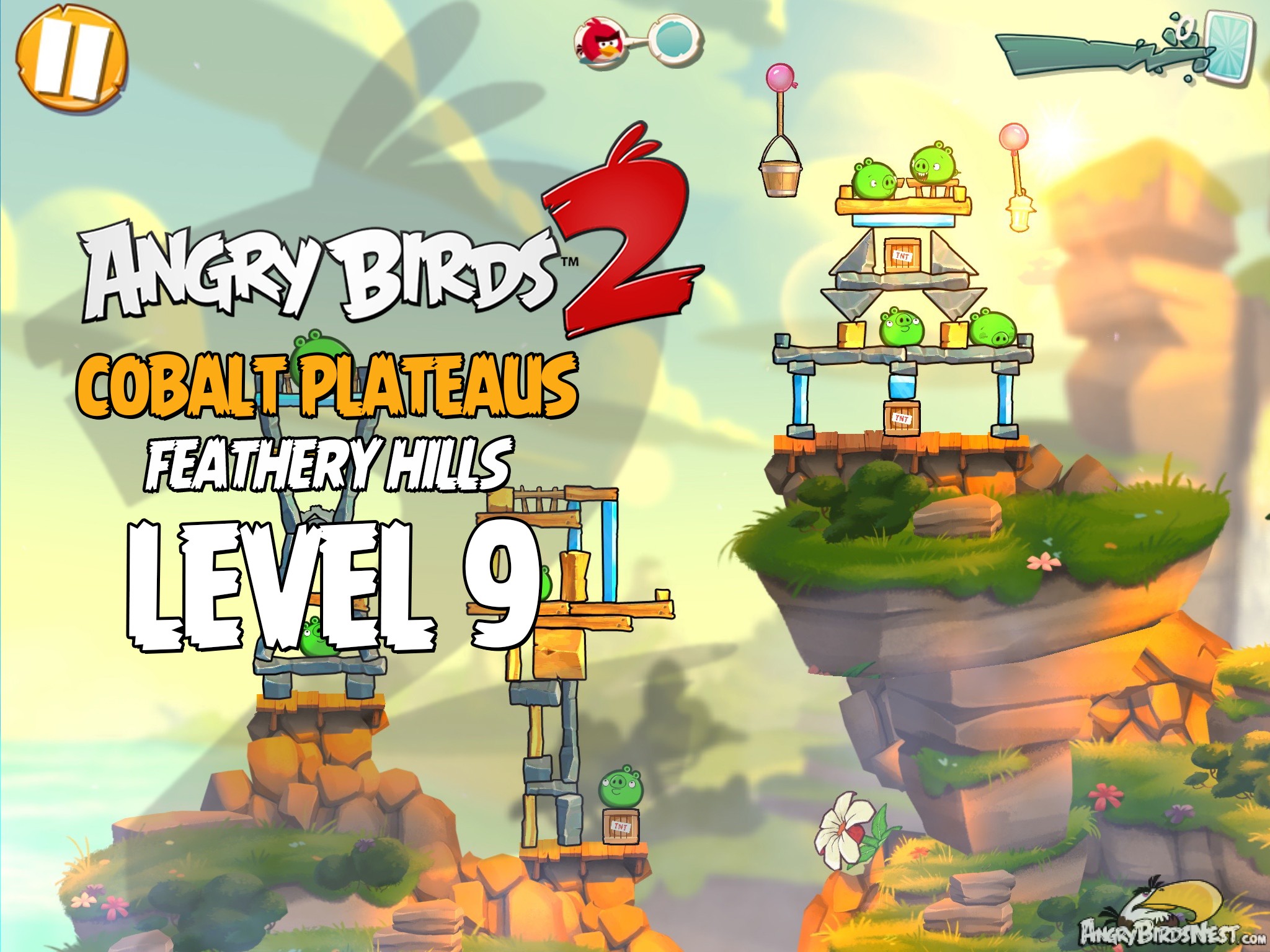 Angry Birds 2 Cobalt Plateaus Feathery Hills Level 9