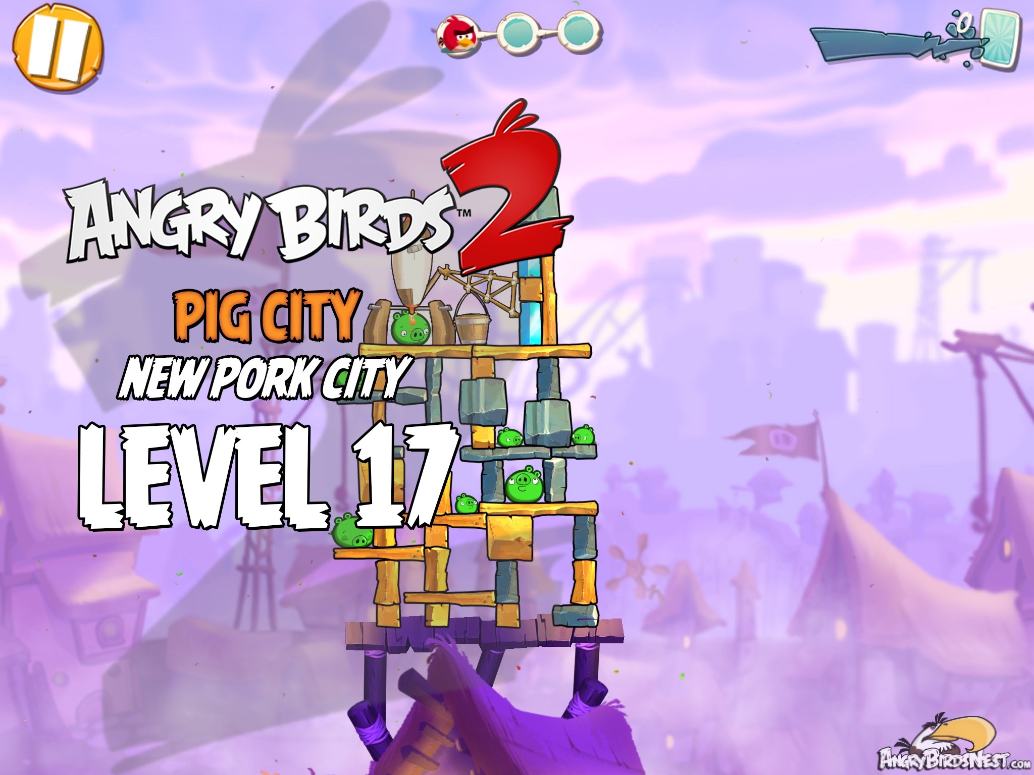 Angry Birds 2 Pig City New Pork City Level 17