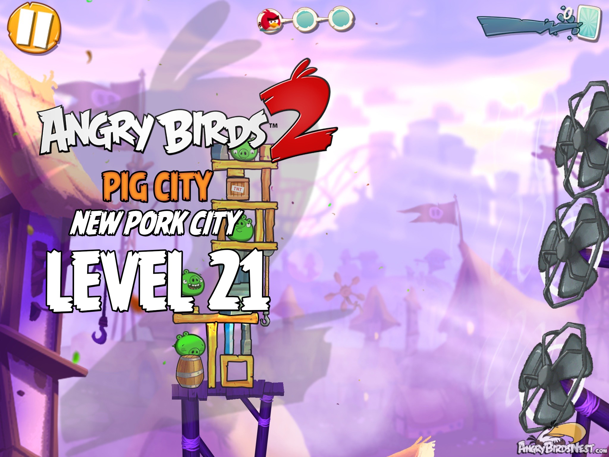 Angry Birds 2 Pig City New Pork City Level 21