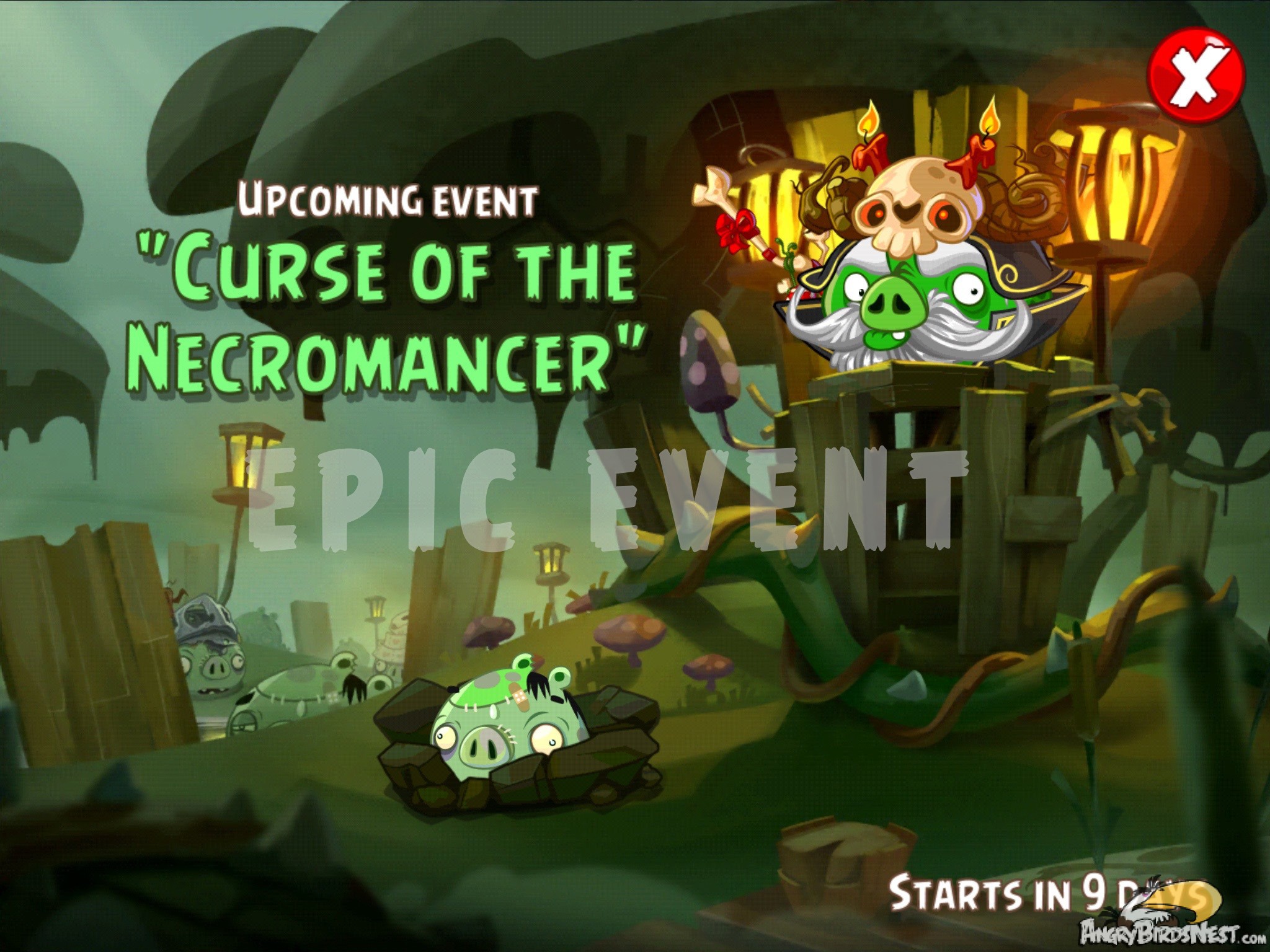 Angry Birds Epic Event Curse of the Necromancer July 2015