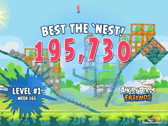 Angry Birds Friends Best the Nest Week 165 Level 1