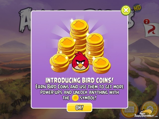 angry birds rio update adds birdcoins