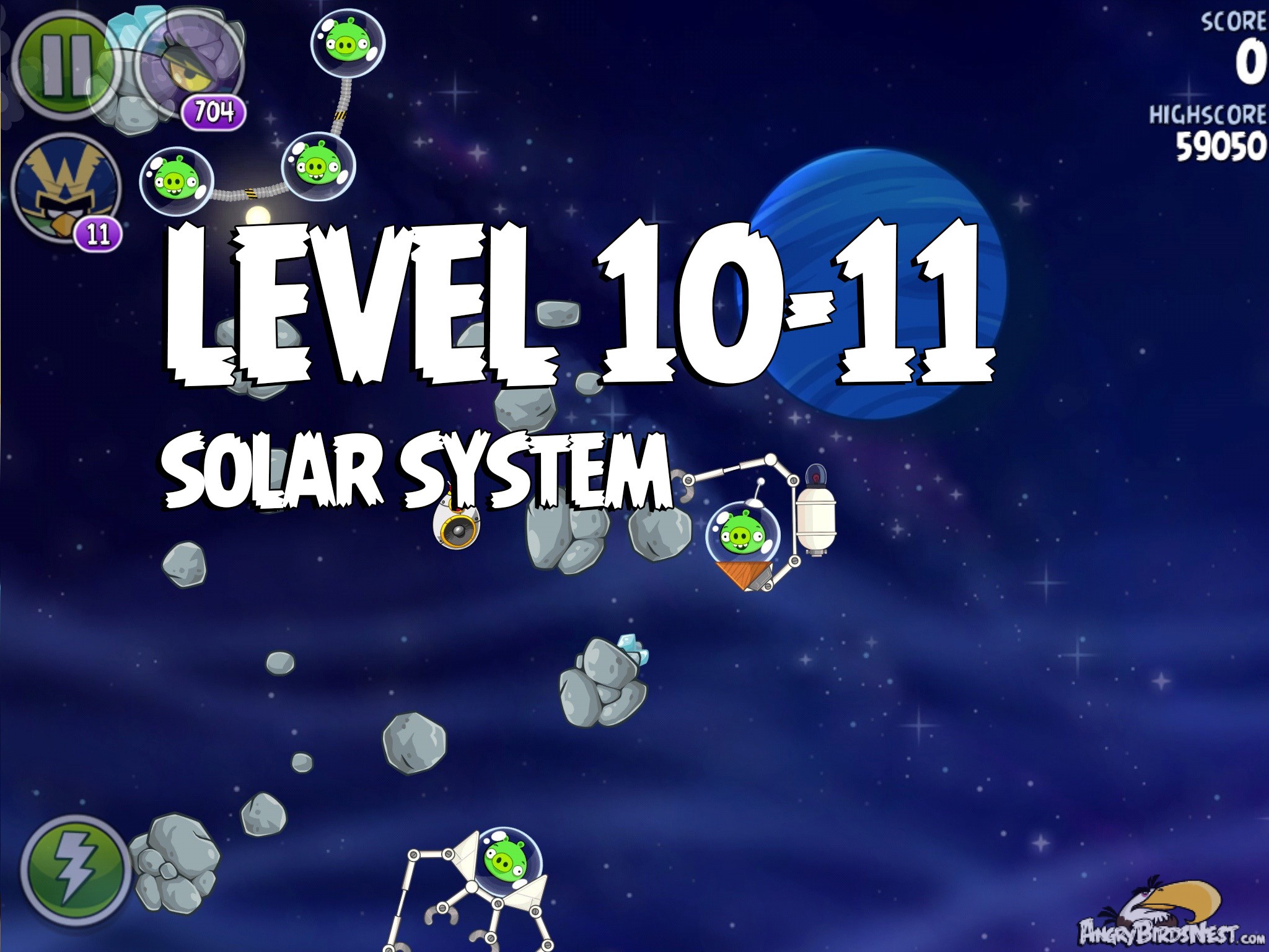Angry Birds Space Solar Sytem Level 10-11