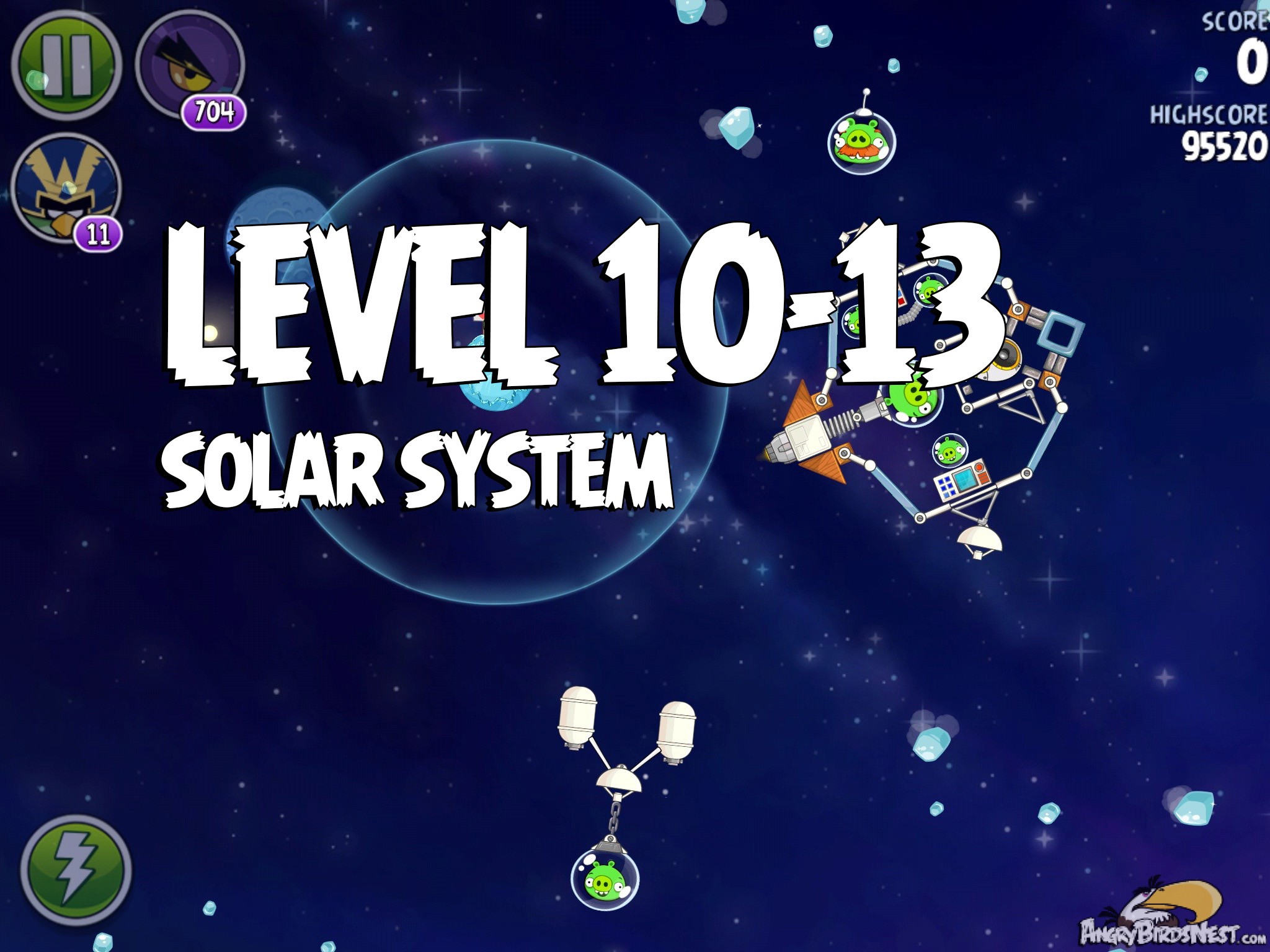 Angry Birds Space Solar Sytem Level 10-13