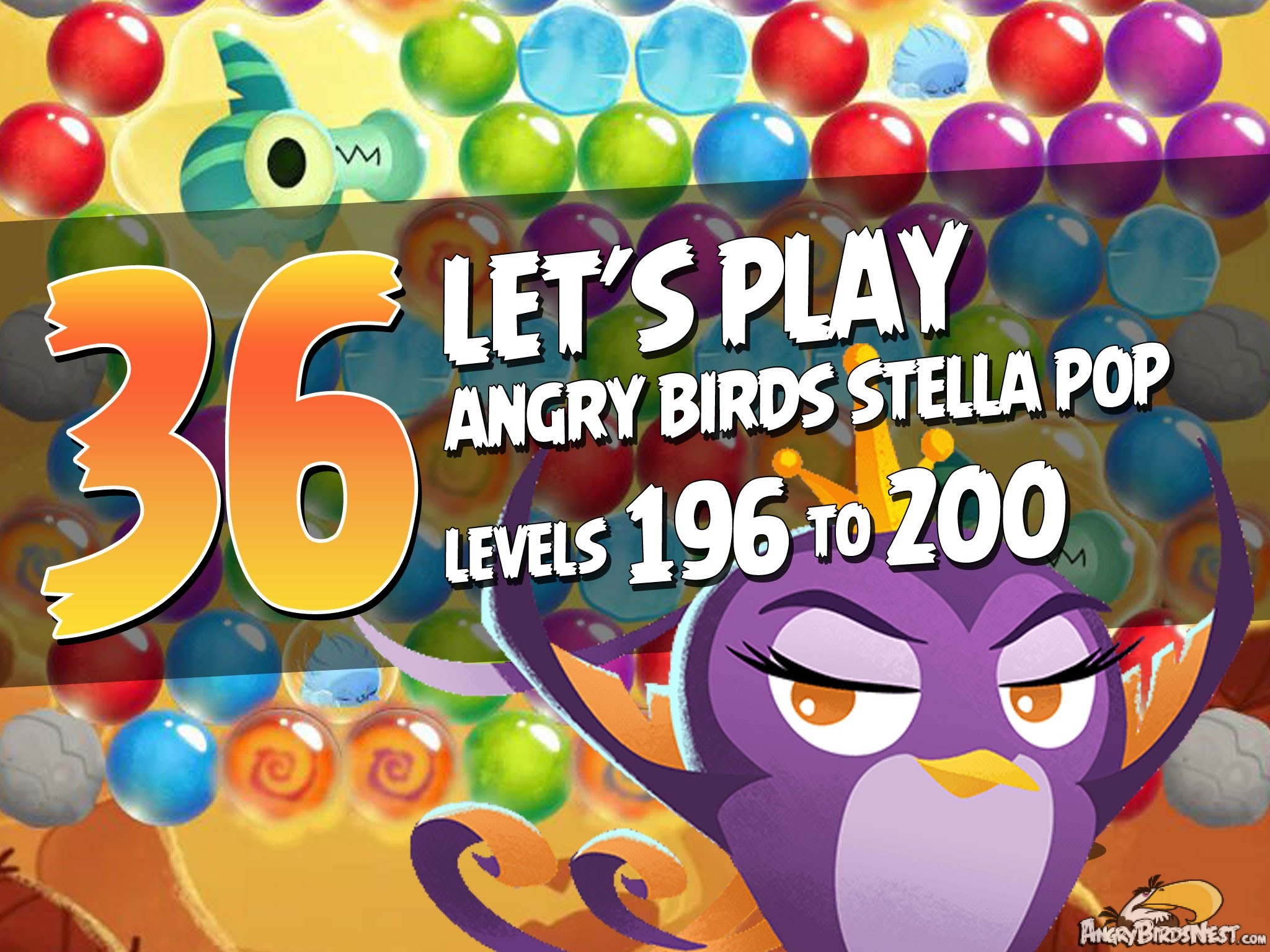 Angry Birds Stella Pop Let's Play Levels 196 to 200