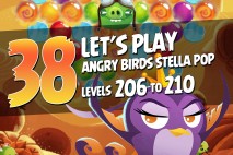 Angry Birds Stella Pop Levels 206 to 210 Blues Oasis Walkthroughs