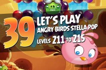 Angry Birds Stella Pop Levels 211 to 215 Blues Oasis Walkthroughs