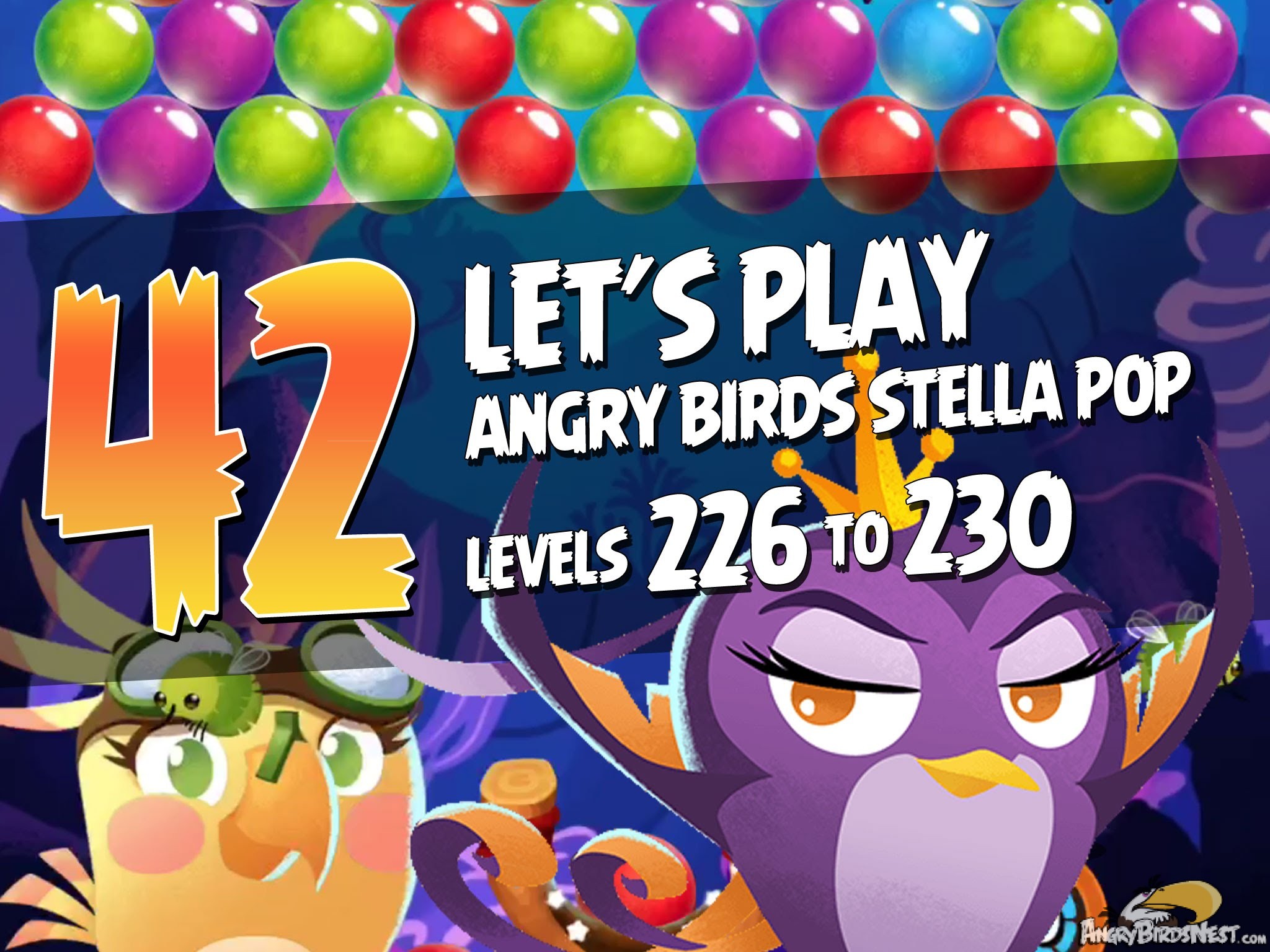 Angry Birds Stella Pop - Part 42 - Levels 226 to 230 - Underwater Adventure Image