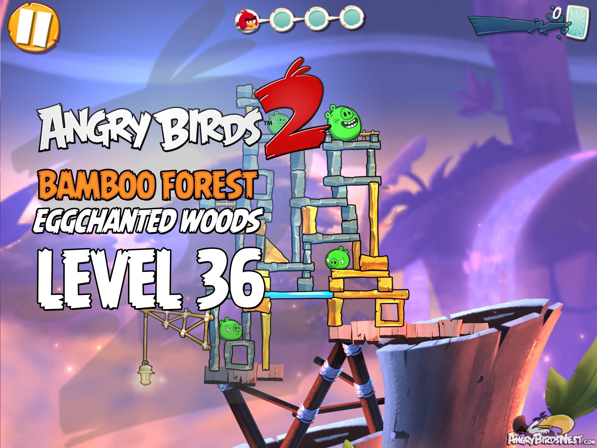 Angry Birds 2 Bamboo Forest Eggchanted Woods Level 36
