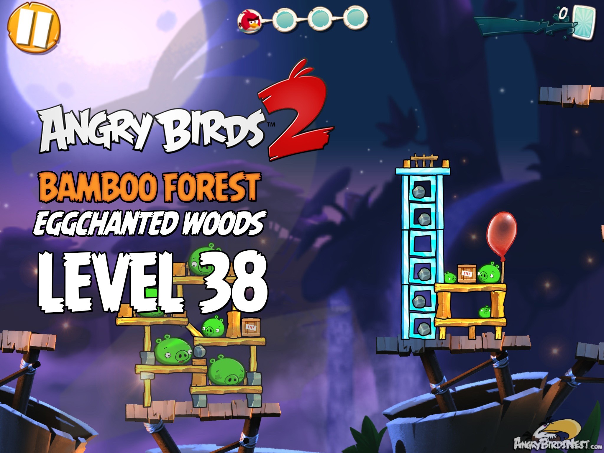 Angry Birds 2 Bamboo Forest Eggchanted Woods Level 38