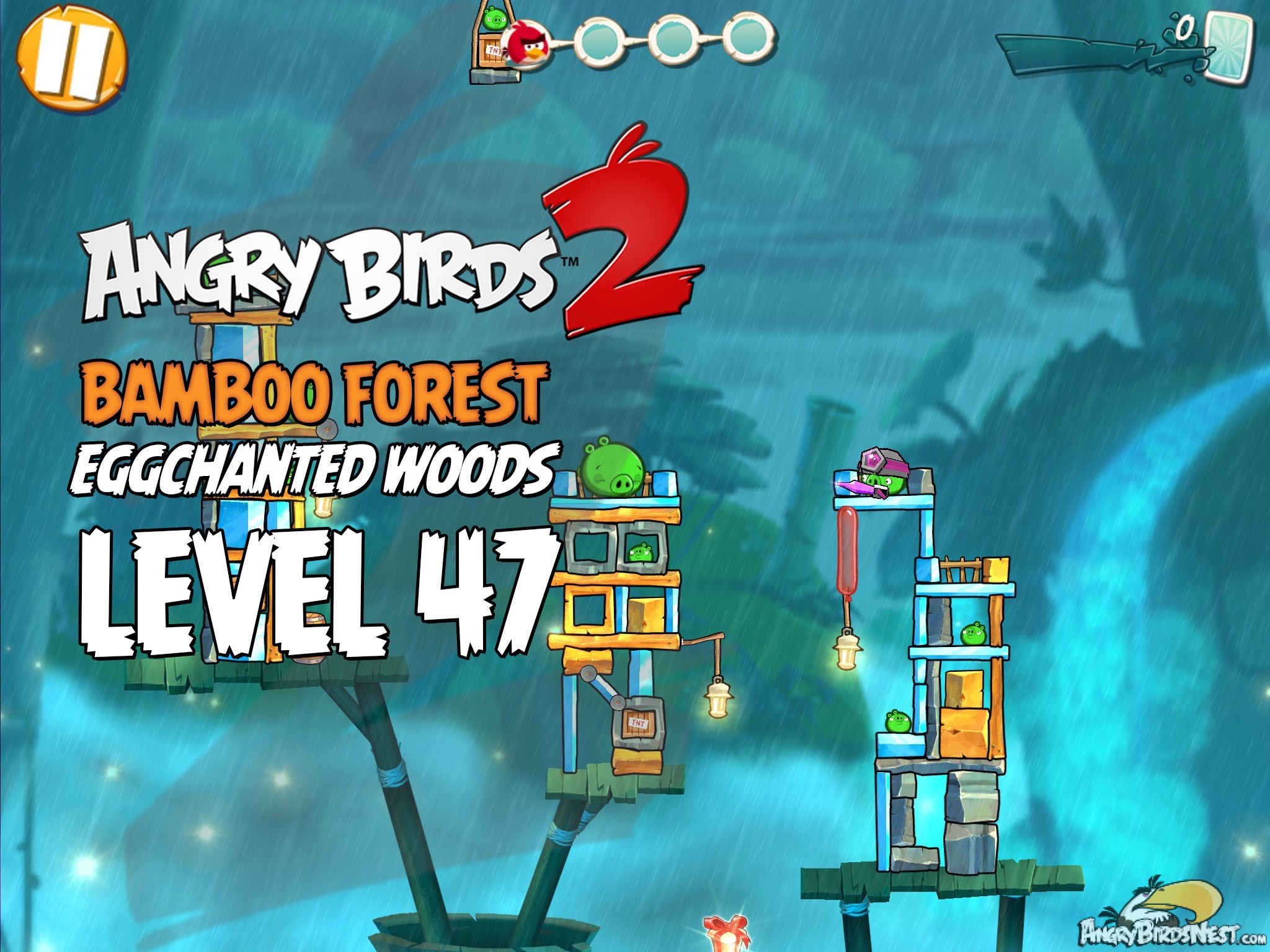 Angry Birds 2 Bamboo Forest Eggchanted Woods Level 47