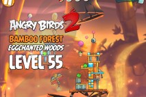 Angry Birds 2 Level 55 Bamboo Forest – Eggchanted Woods 3-Star Walkthrough