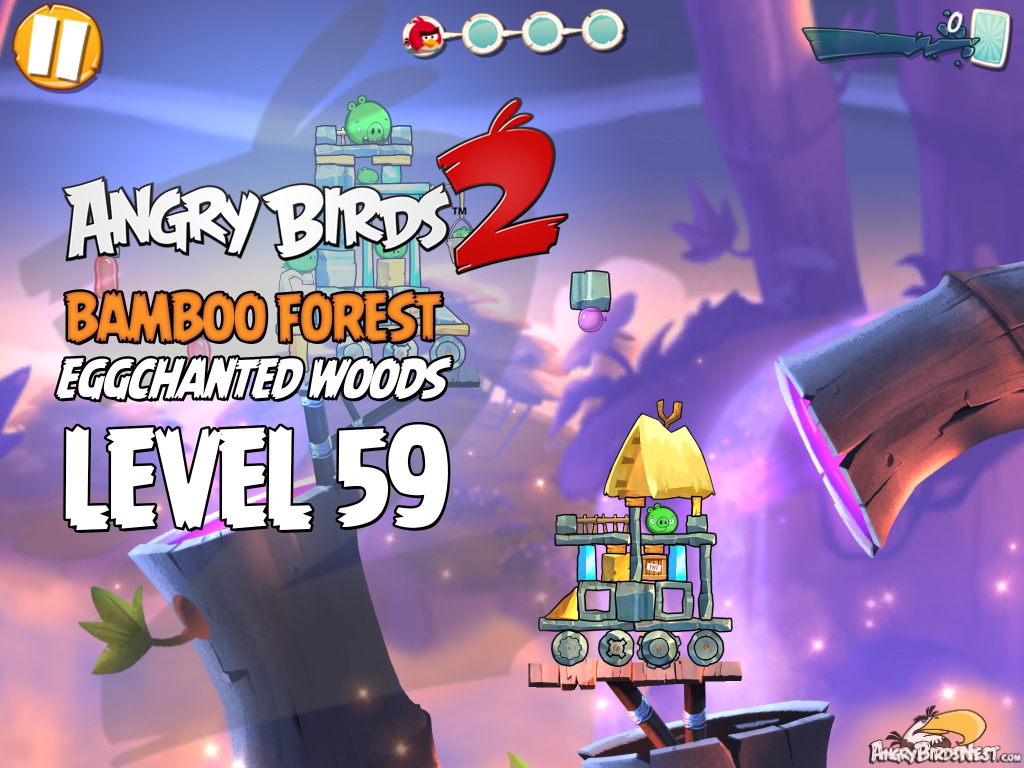 Angry Birds 2 Bamboo Forest Eggchanted Woods Level 59