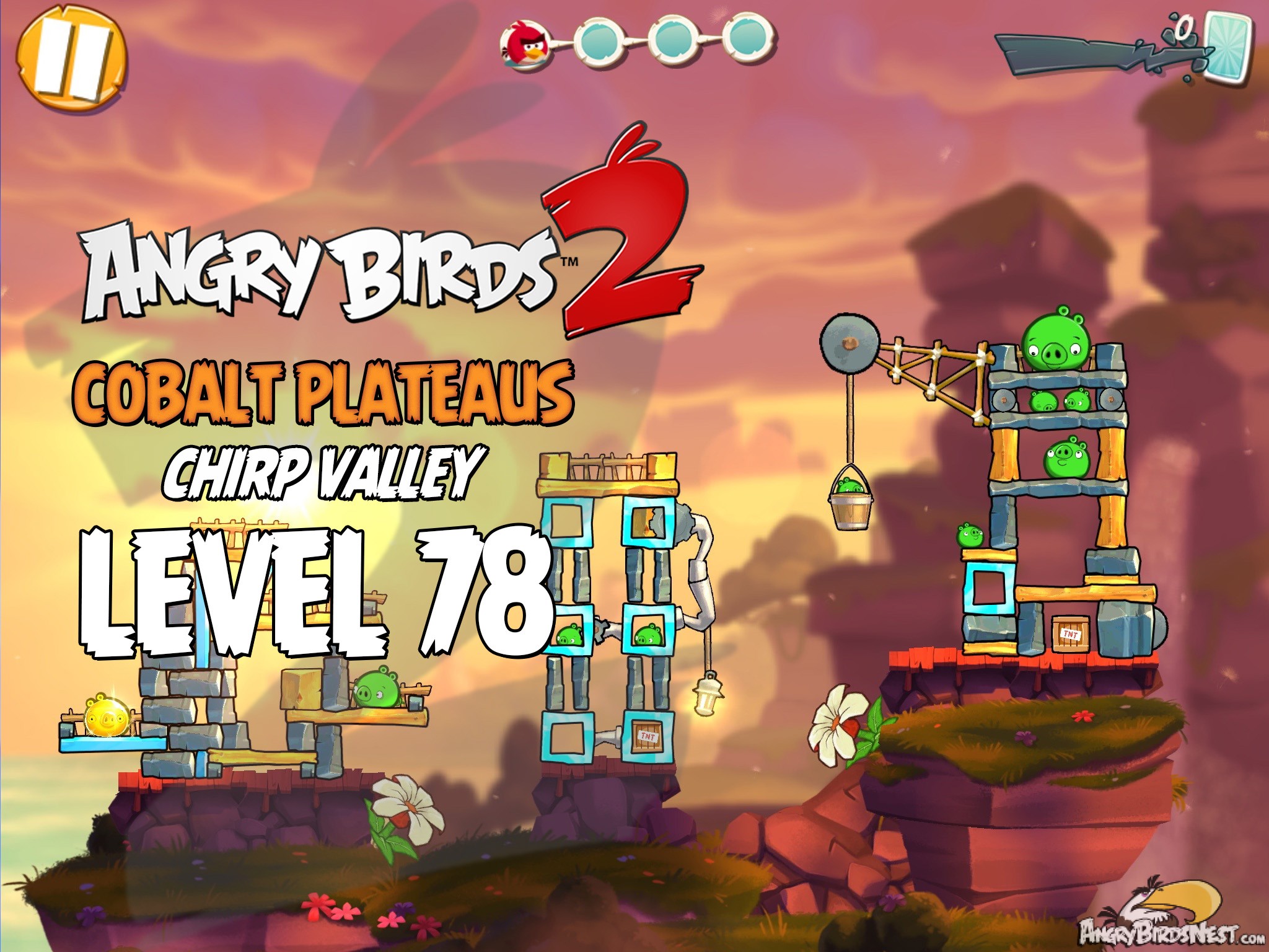 Angry Birds 2 Cobalt Plateaus Chirp Valley Level 78
