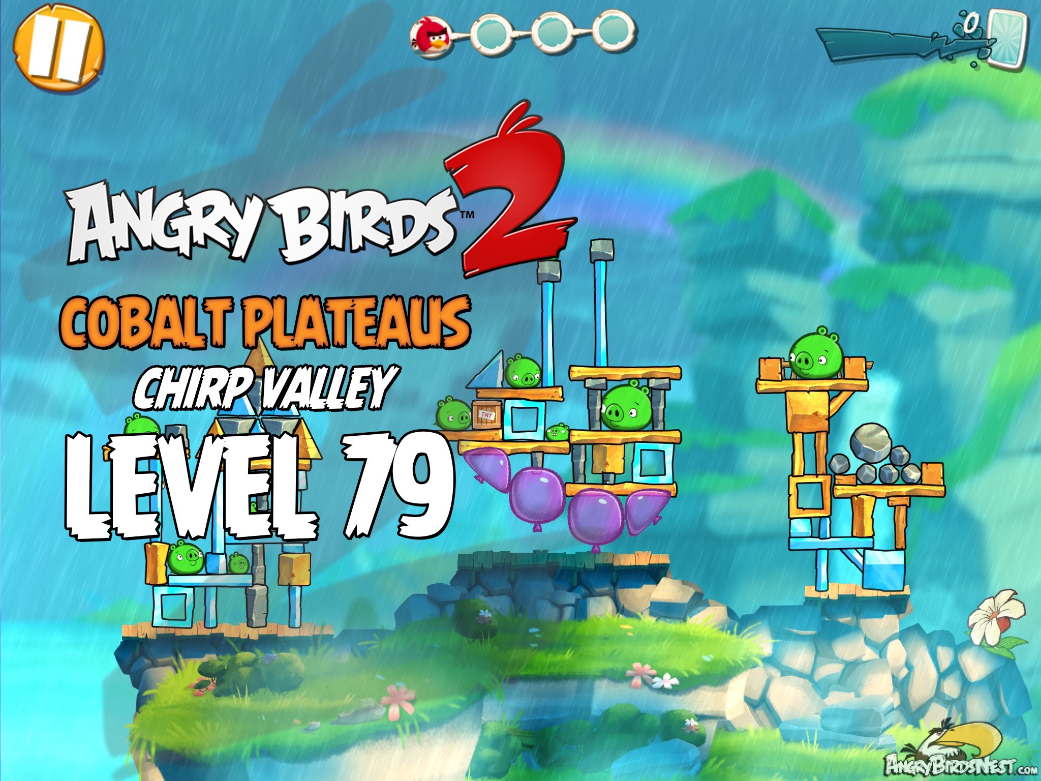 Angry Birds 2 Cobalt Plateaus Chirp Valley Level 79
