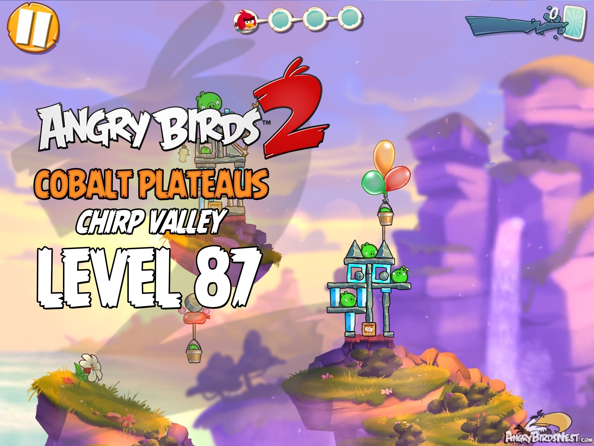 Angry Birds 2 Cobalt Plateaus Chirp Valley Level 87