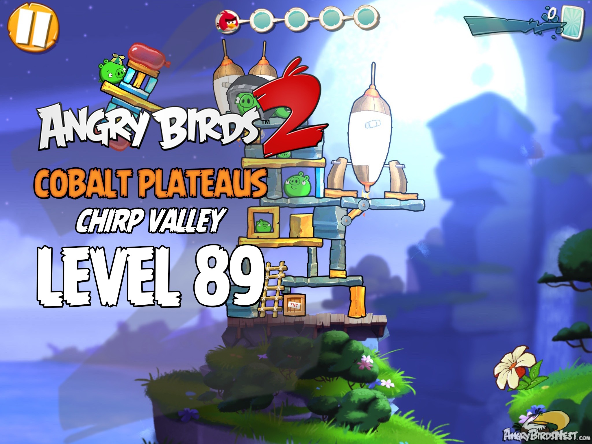 Angry Birds 2 Cobalt Plateaus Chirp Valley Level 89