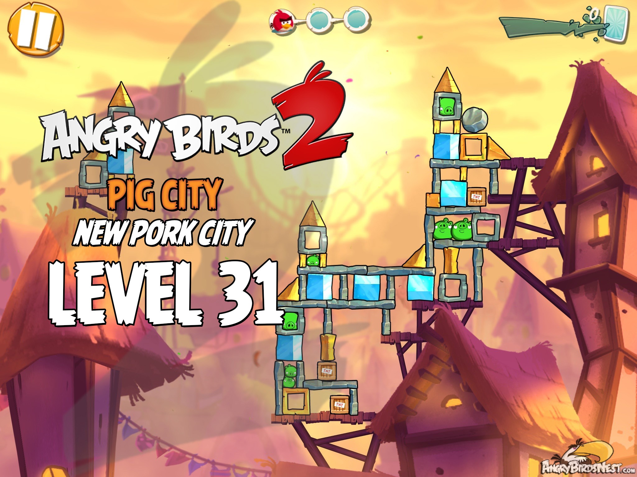 Angry Birds 2 Pig City New Pork City Level 31