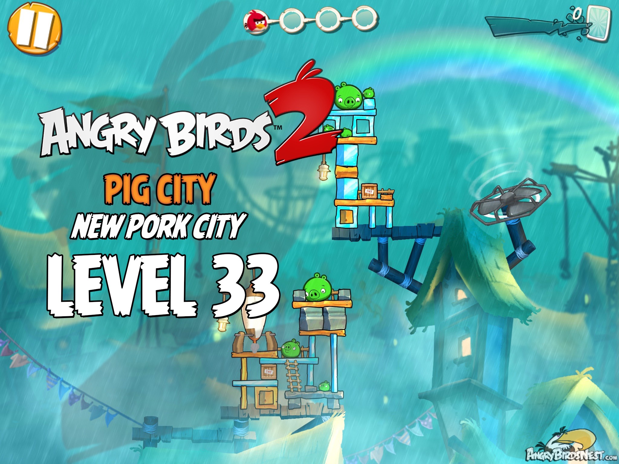 Angry Birds 2 Pig City New Pork City Level 33