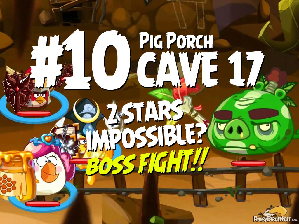 Angry Birds Epic Cave 17 Level 10 Boss Fight 2 Star Featured Image
