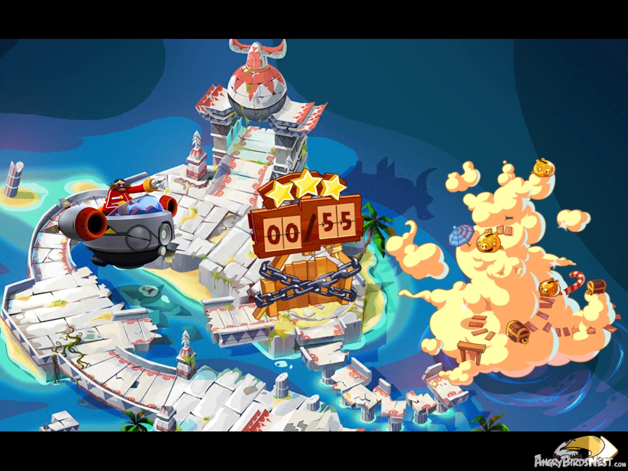 Angry Birds Epic Sonic Dash Event Mini Map 3