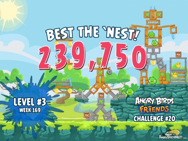 Angry Birds Friends Best the Nest Week 169 Level 3