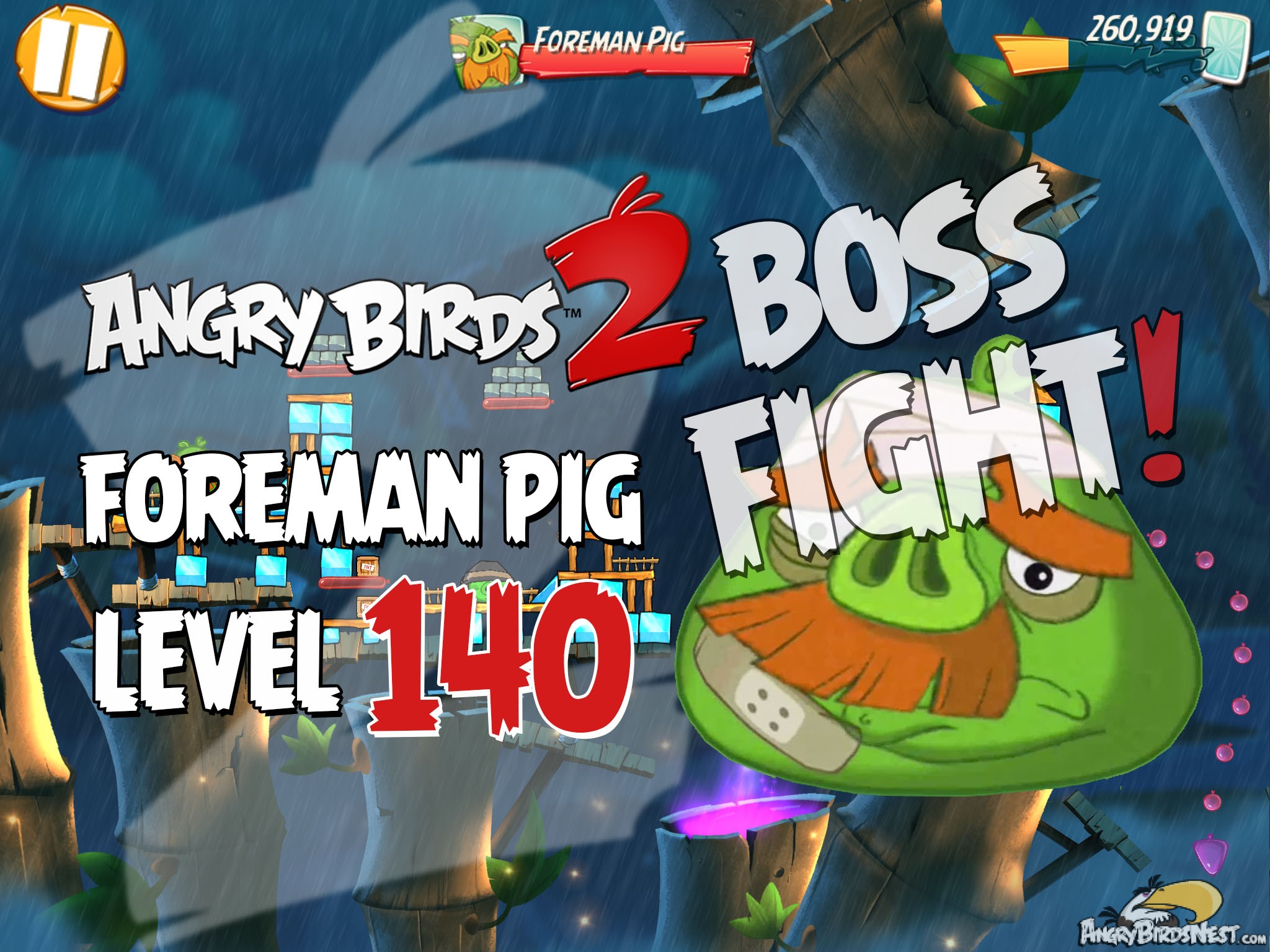 Angry Birds 2 Bamboo Forest Greasy Swamp Level 140