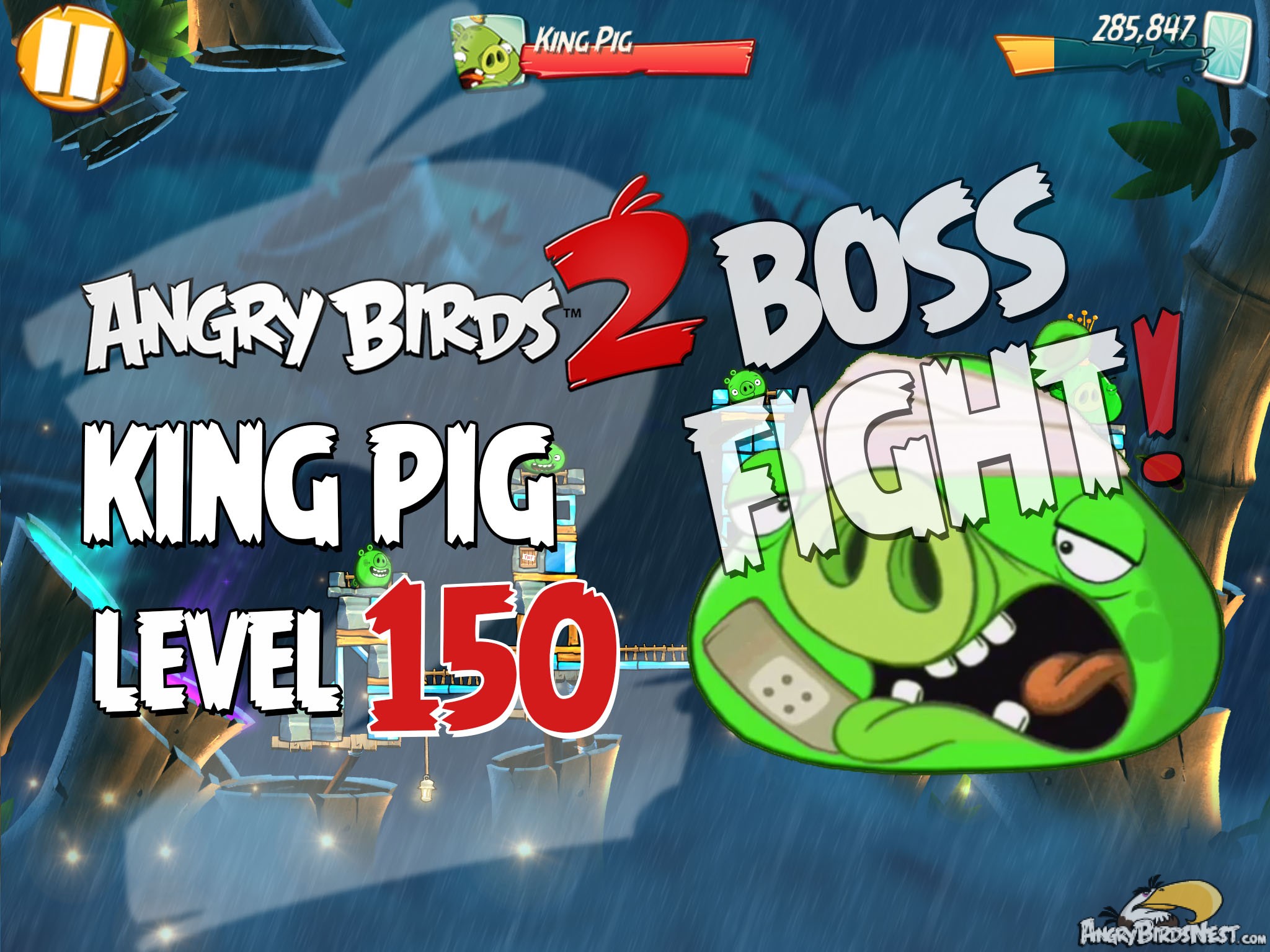 Angry Birds 2 Bamboo Forest Greasy Swamp Level 150