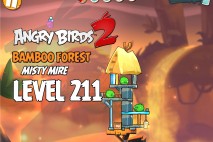 Angry Birds 2 Level 211 Bamboo Forest – Misty Mire 3-Star Walkthrough
