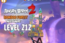 Angry Birds 2 Level 212 Bamboo Forest – Misty Mire 3-Star Walkthrough