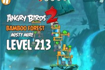Angry Birds 2 Level 213 Bamboo Forest – Misty Mire 3-Star Walkthrough