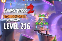 Angry Birds 2 Level 216 Bamboo Forest – Misty Mire 3-Star Walkthrough