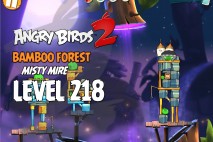 Angry Birds 2 Level 218 Bamboo Forest – Misty Mire 3-Star Walkthrough