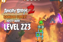 Angry Birds 2 Level 223 Bamboo Forest – Misty Mire 3-Star Walkthrough