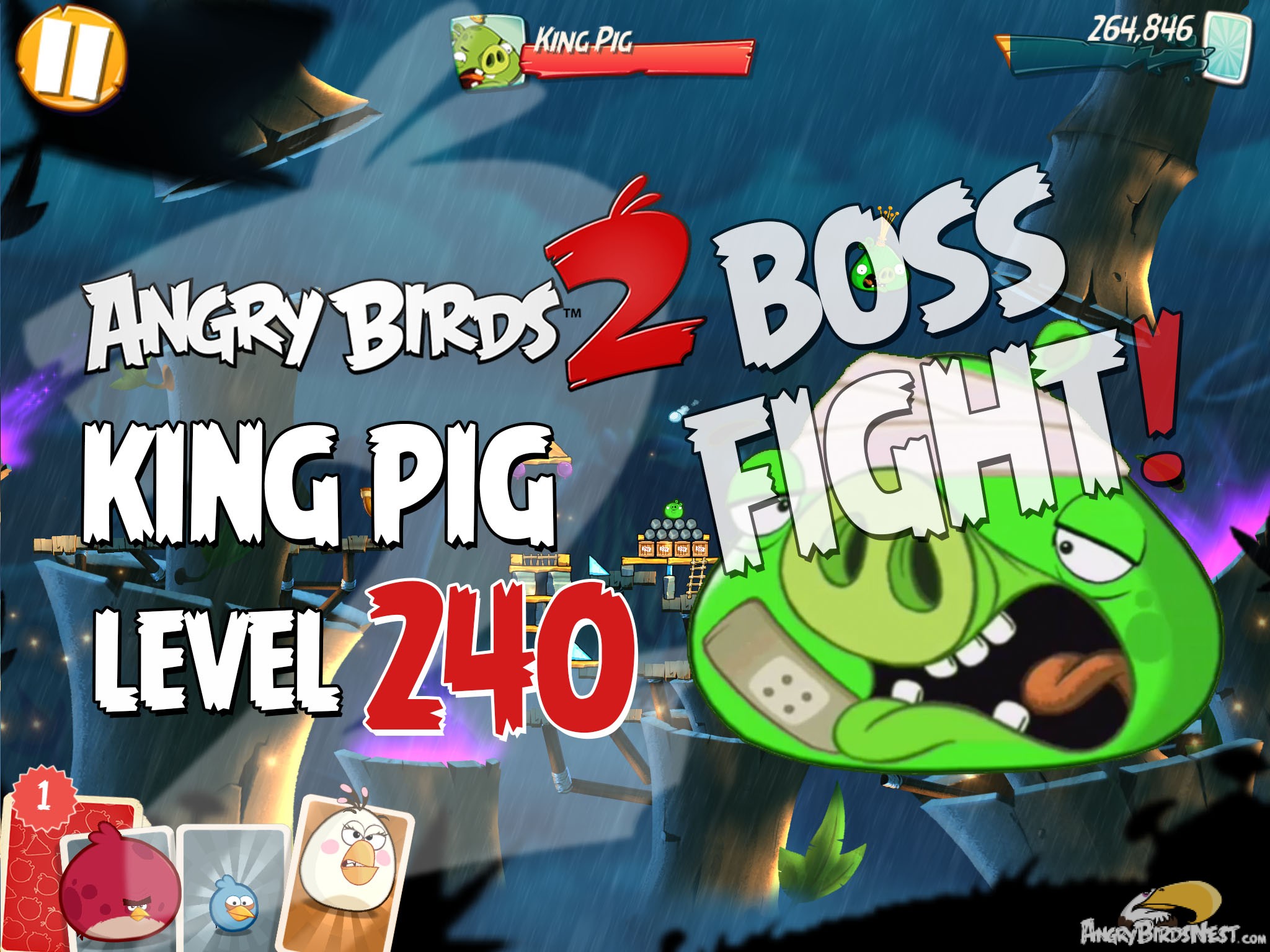Angry Birds 2 Bamboo Forest Misty Mire Level 240