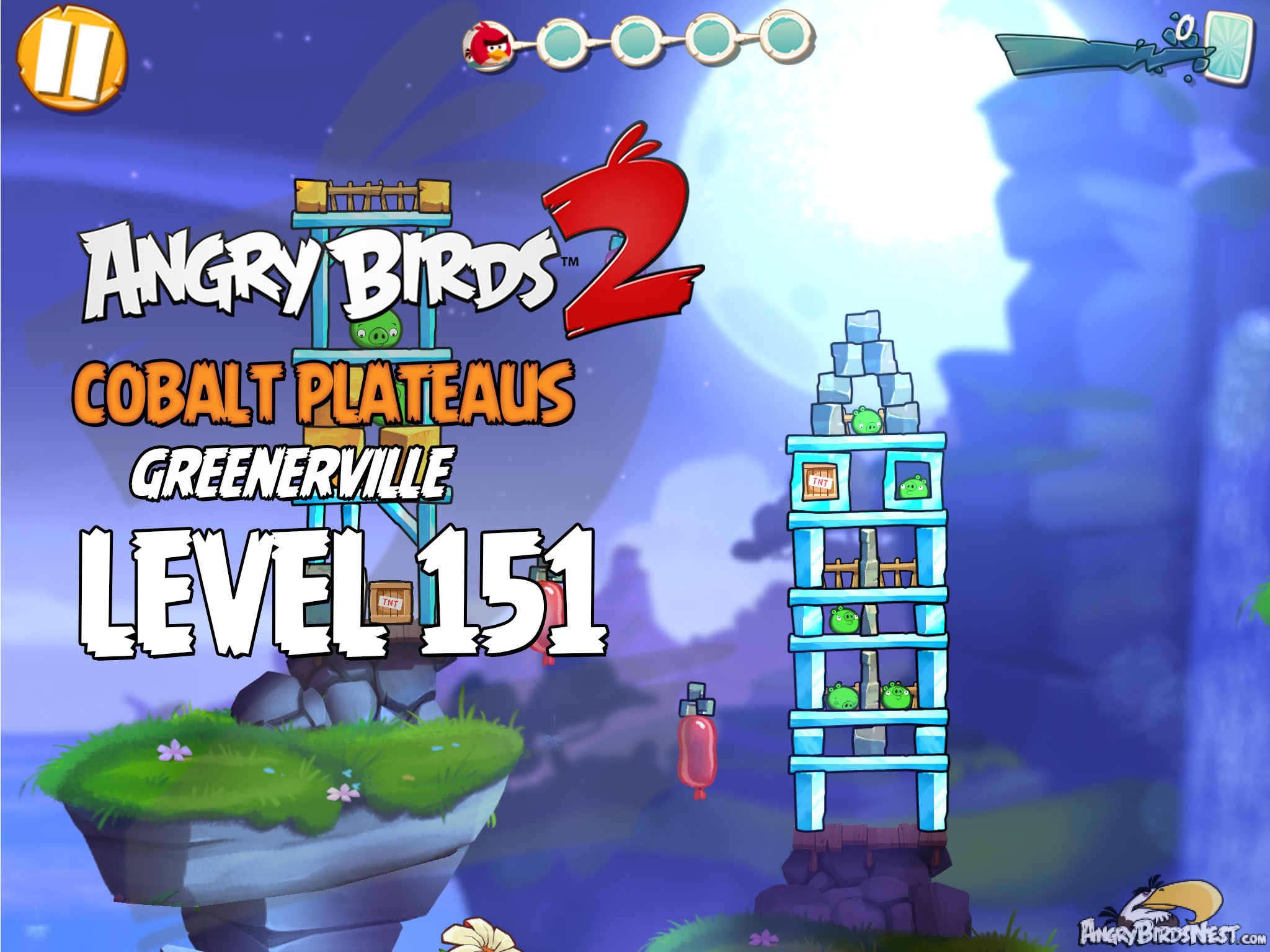 Angry Birds 2 Cobalt Plateaus Greenerville Level 151