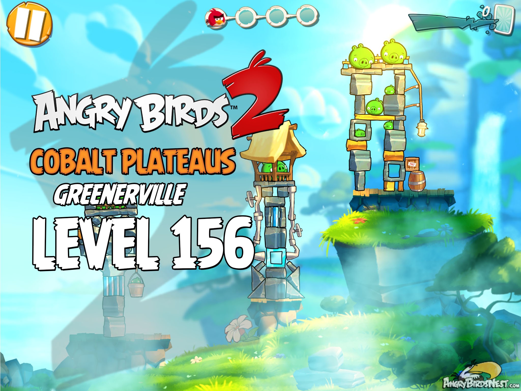 Angry Birds 2 Cobalt Plateaus Greenerville Level 156
