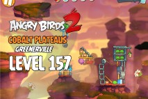 Angry Birds 2 Level 157 Cobalt Plateaus – Greenerville 3-Star Walkthrough