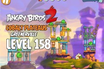Angry Birds 2 Level 158 Cobalt Plateaus – Greenerville 3-Star Walkthrough