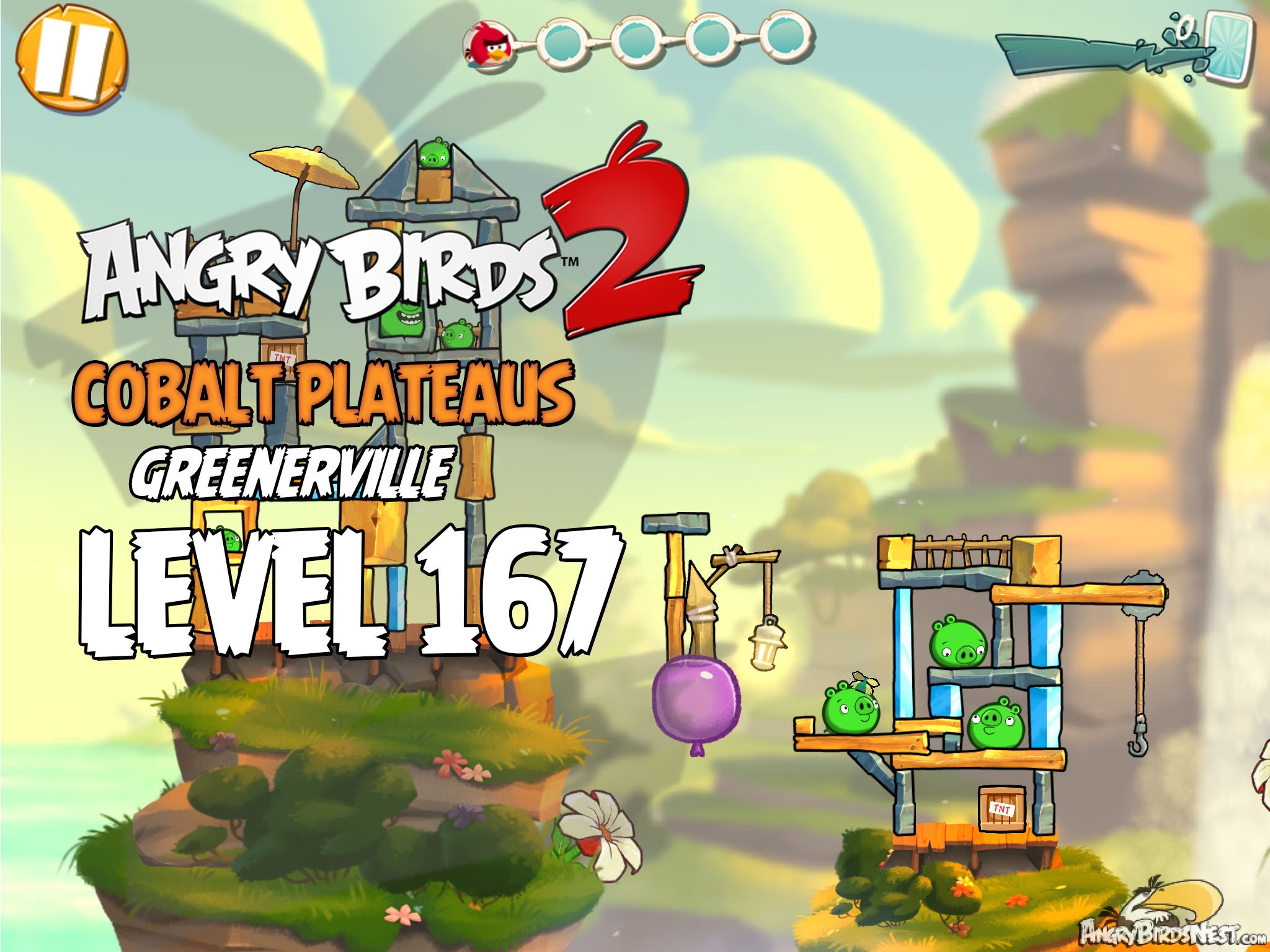 Angry Birds 2 Cobalt Plateaus Greenerville Level 167