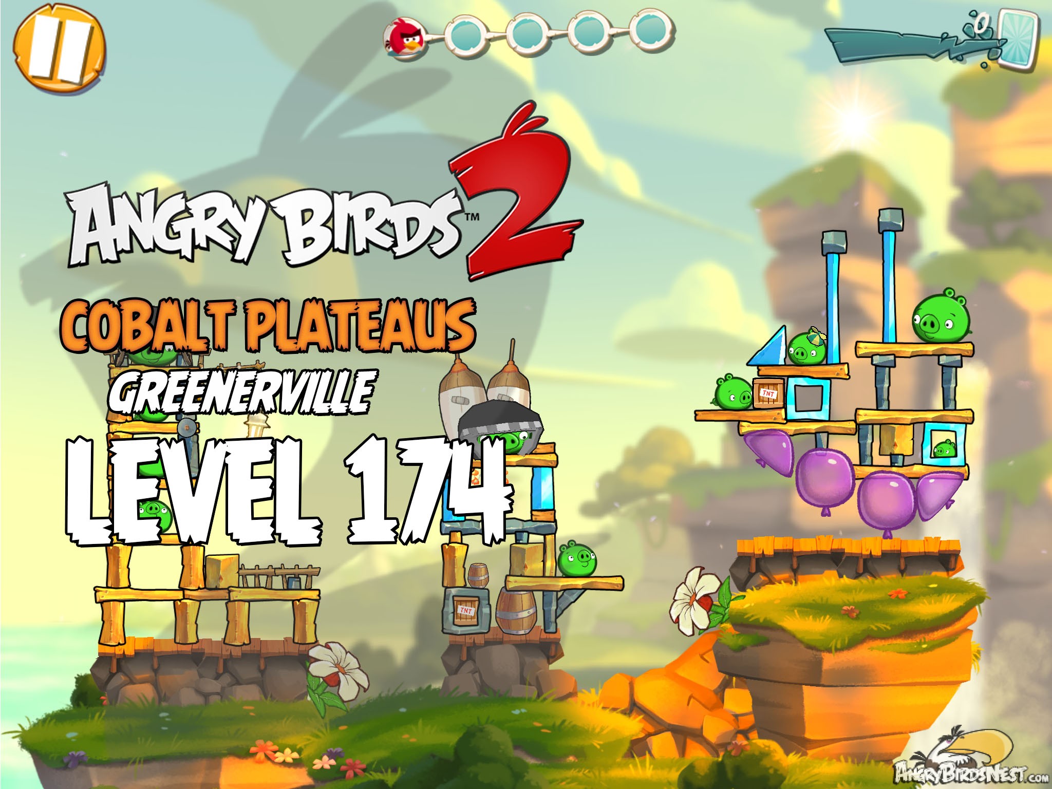 Angry Birds 2 Cobalt Plateaus Greenerville Level 174